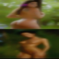 Naked girls getting massages
